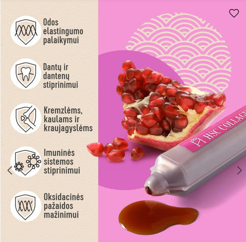 HOKKAIDO Collagen Premium HSC Kolagenas N15 buteliukų I-IV tipo
