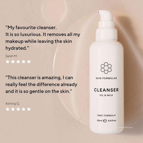 SKIN FORMULAS CLEANSER OIL & MILK– ALIEJINIS VEIDO PRAUSIKLIS 100 ML.