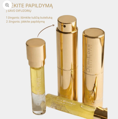 PAPILDYMAS Apsauginė UV dulksna dozatoriui TOUCH UP MIST SPF50