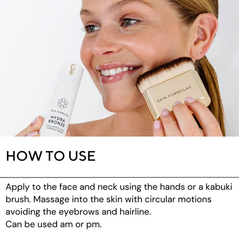 SKIN FORMULAS HYDRA BRONZE HYALURONIC ACID TANNING SERUM - SAVAIMINIO ĮDEGIO SERUMAS SU HIALURONO RŪGŠTIMI 30 ML.