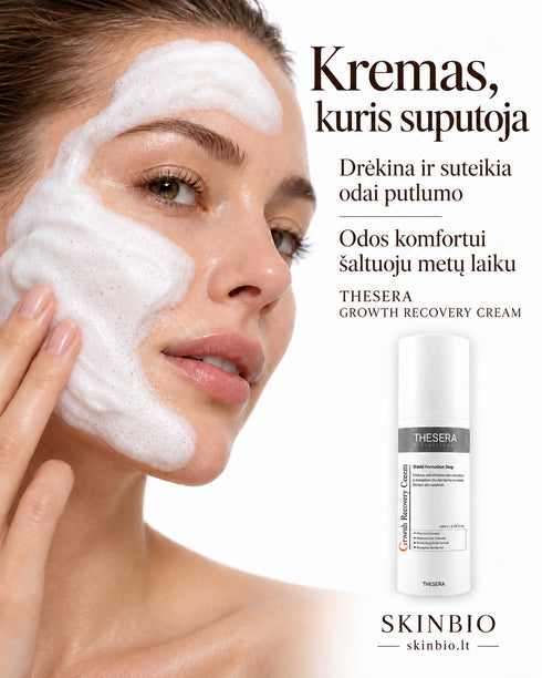 THESERA GROWTH RECOVERY VEIDO KREMAS, 100 ML