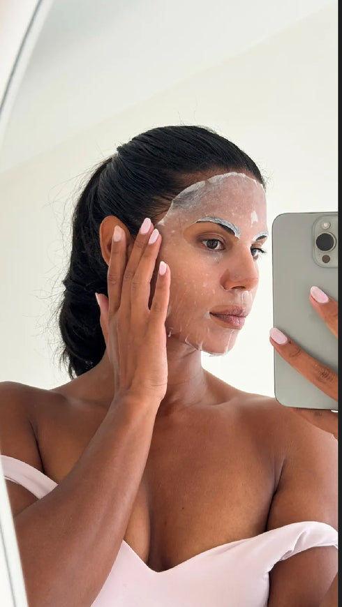 SKINFORMULAS HYDRA SHEET MASK - LAKŠTINĖ VEIDO KAUKĖ SU AMINO IR HIALURONO RŪGŠTIMIS 1 VNT.