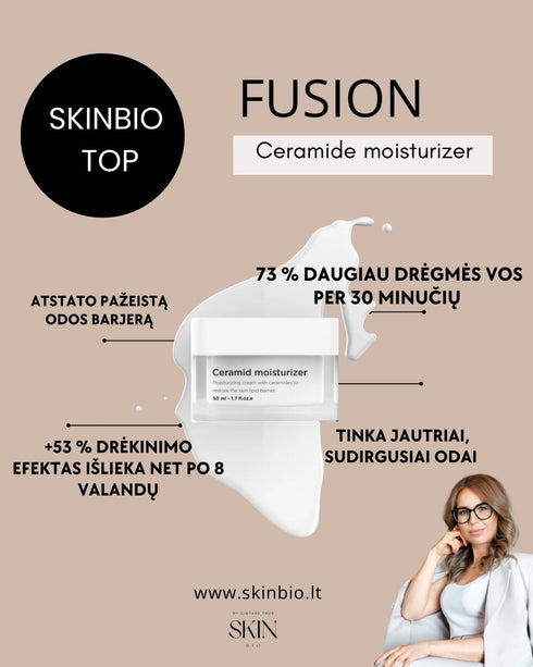 FUSION CERAMIDE MOISTURIZER DRĖKINAMASIS KREMAS SU KERAMIDAIS "CERAMIDE MOISTURIZER"