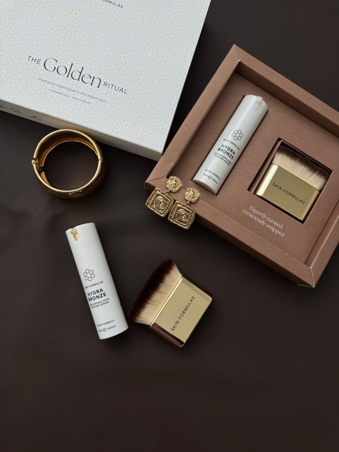 SAVAIMINIO ĮDEGIO SERUMAS IR KABUKI ŠEPETĖLIS, “THE GOLDEN RITUAL”