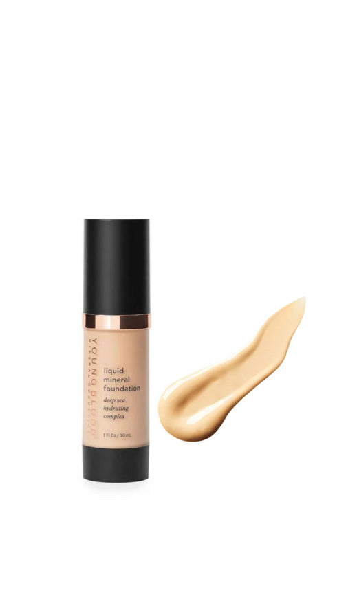 YOUNGBLOOD „LIQUID MINERAL FOUNDATION“ - SKYSTA MINERALINĖ PUDRA (SUN KISSED NEUTRAL)
