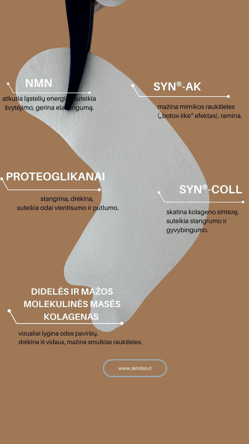 SPA TREATMENT NMN STRECH EYE SHEET MASK / JAUNINANČIOS PAAKIŲ KAUKĖS 60 vnt PADELIŲ