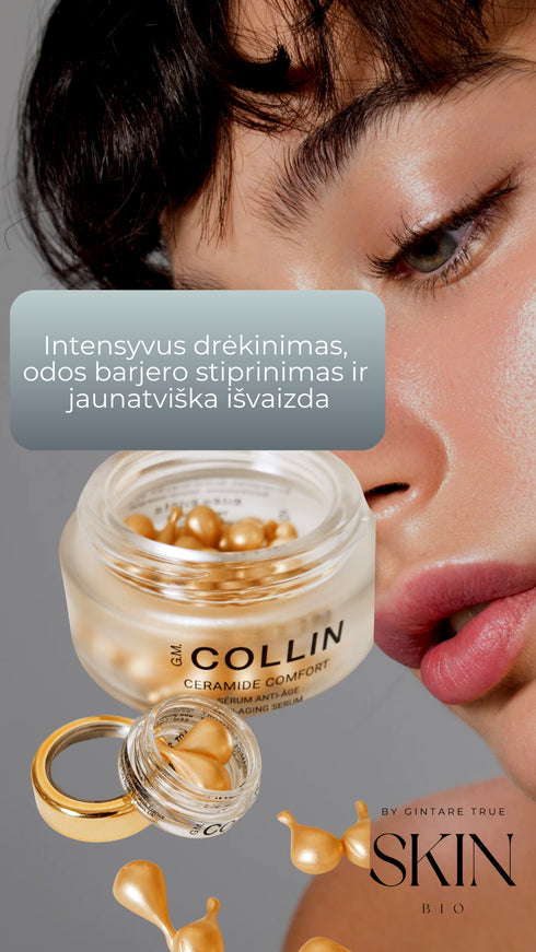 G.M. COLLIN DAILY CERAMIDE COMFORT / KERAMIDŲ SERUMAS KAPSULĖSE VISIEMS ODOS TIPAMS, 20 vnt.