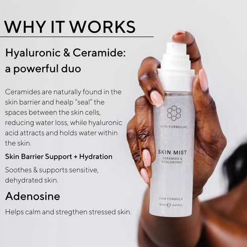 SKIN FORMULAS SKIN MIST CERAMIDE & HYALURONIC - DRĖKINANTI DULSNA SU KERAMIDAIS IR HIALURONO R. 100 ML.