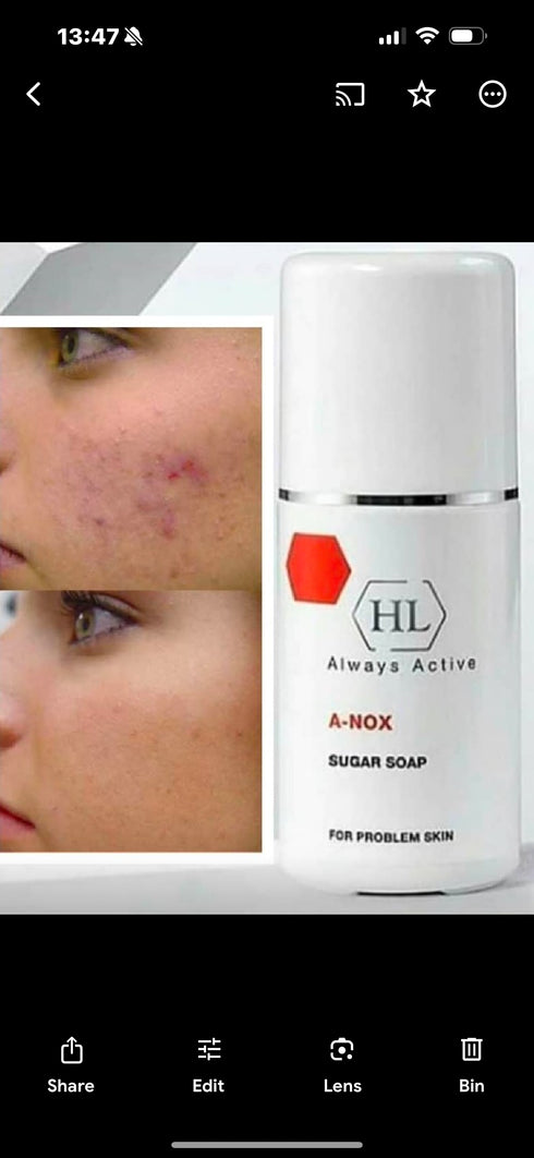 HL ACNOX Sugar Soap - Prausiklis Beriamai Odai, Su Citrinos Ekstraktu