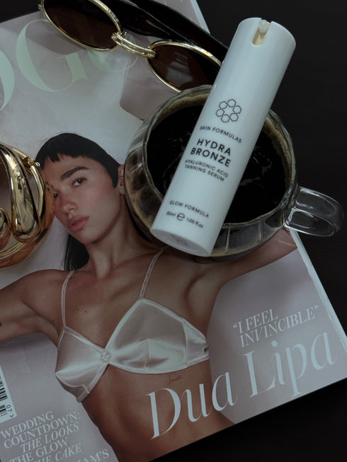 SKINFORMULAS HYDRA BRONZE HYALURONIC ACID TANNING SERUM - SAVAIMINIO ĮDEGIO SERUMAS SU HIALURONO RŪGŠTIMI 30 ML.