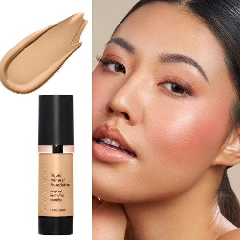 YOUNGBLOOD „LIQUID MINERAL FOUNDATION“ - SKYSTA MINERALINĖ PUDRA (GOLDEN TAN NEUTRAL)
