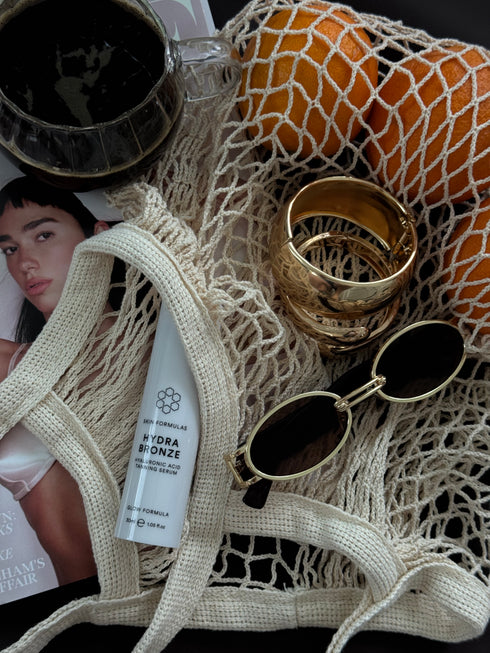 SKINFORMULAS HYDRA BRONZE HYALURONIC ACID TANNING SERUM - SAVAIMINIO ĮDEGIO SERUMAS SU HIALURONO RŪGŠTIMI 30 ML.