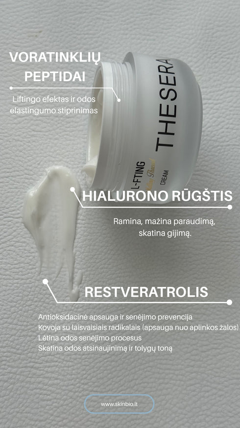THESERA L-FTING VEIDO KREMAS, 50 ML