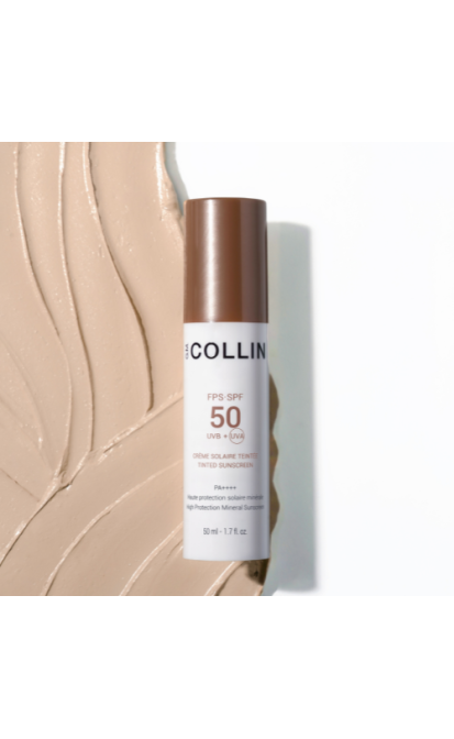 G.M. COLLIN SPF 50 TINTED SUNSCREEN MINERALINIS APSAUGINIS KREMAS SU ATSPALVIU, 50 ML.
