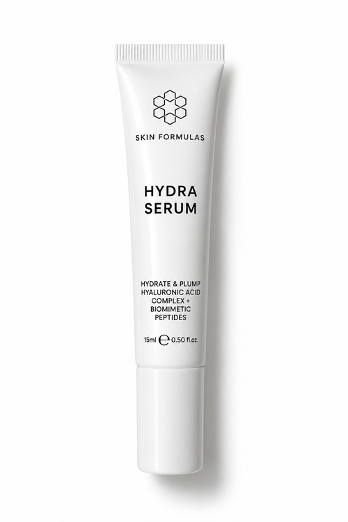SKIN FORMULAS HYDRA HYALURONIC ACID SERUM/ DRĖKINANASIS SERUMAS SU HIALURONO RŪGŠTIMI, NIACINAMIDU IR PANTENOLIU 15 ML.