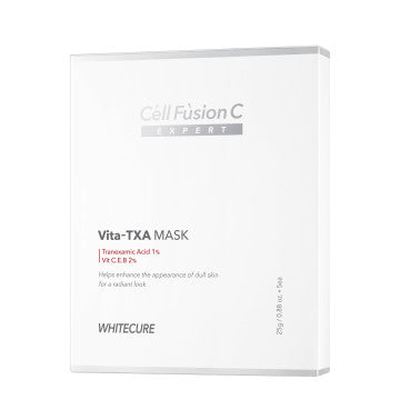 Skaistinamoji lakštinė kaukė „White Cure Vita-TXA Mask“, Cell Fusion C Expert, 1 vnt - SKINBIO.lt