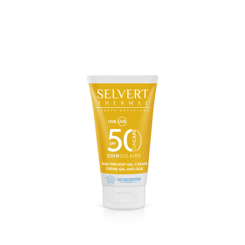 AGE PREVENT GEL- CREAM APSAUGINIS KREMAS-GELIS VEIDUI SPF50 SU SPALVA